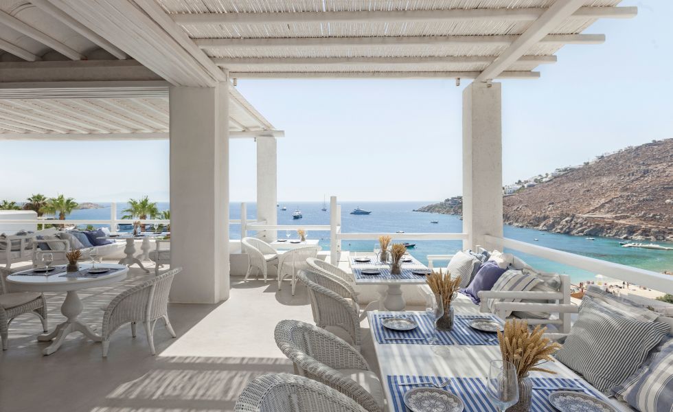 Mykonos Blu, Aegean Poets Restaurant