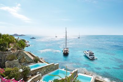 Mykonos Blu, Location