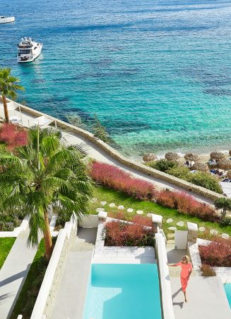 Mykonos Blu, Aerial View