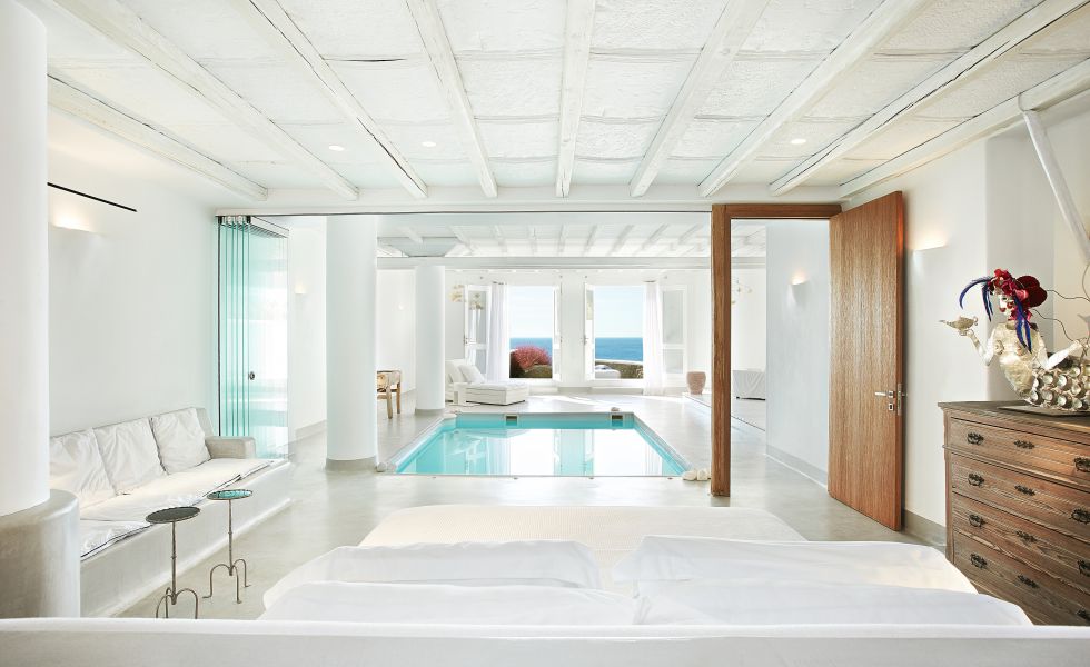 Mykonos Blu, Luna Blu Suite with Private Heated Pool