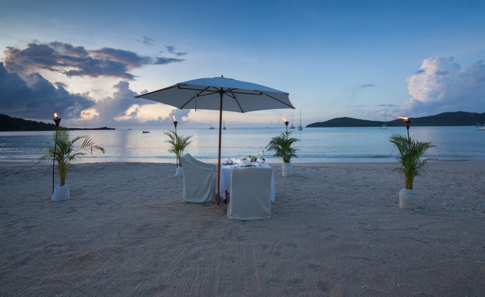 Hermitage Bay_Beach Private Dinner