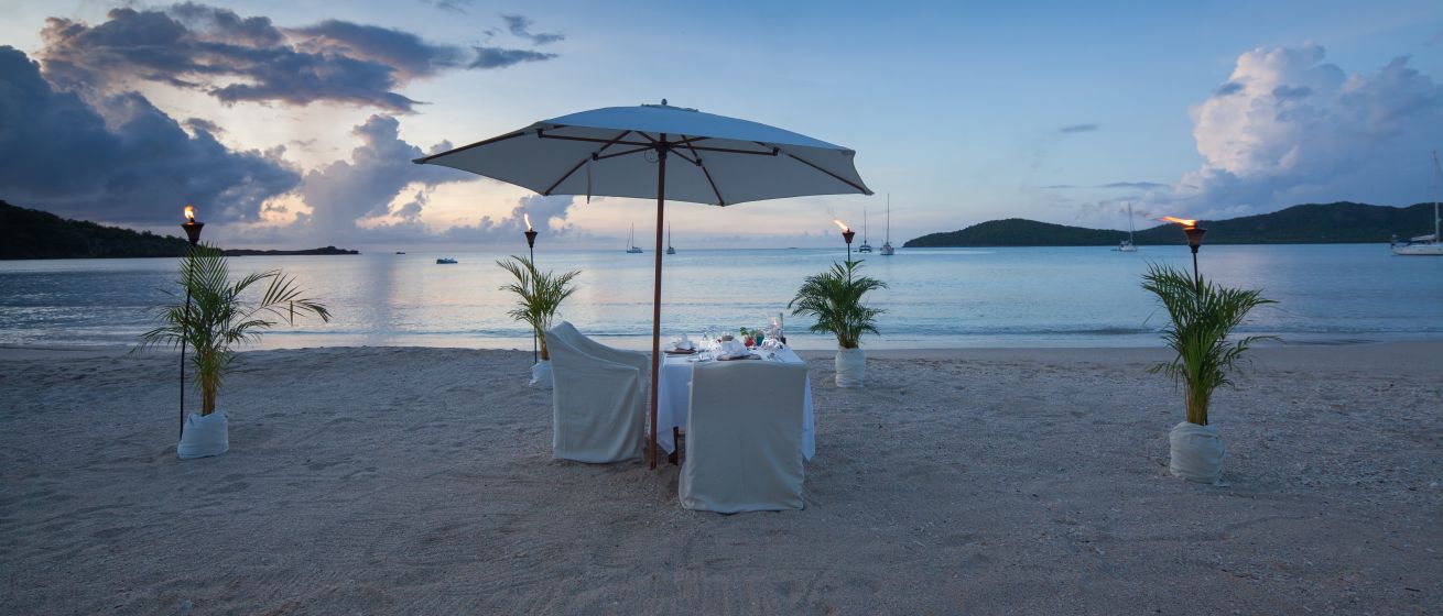 Hermitage Bay_Beach Private Dinner