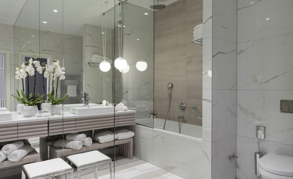 Hotel Bellevue, Classic Room Bathroom