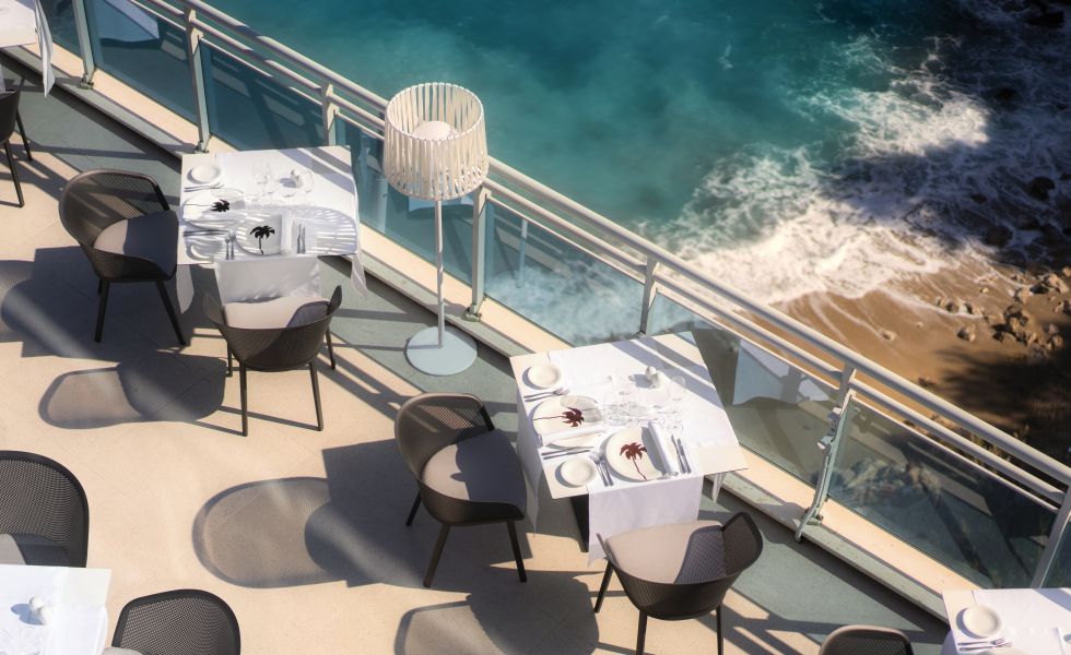 Hotel Bellevue, Vapor outdoor seating area