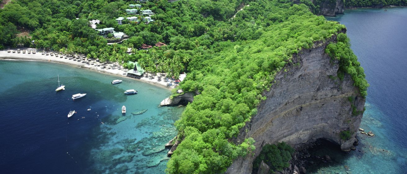 Anse Chastanet Resort_Aerial view