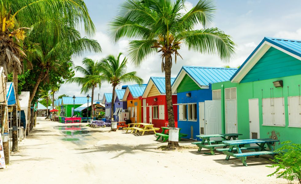 Colourful houses Barbados  