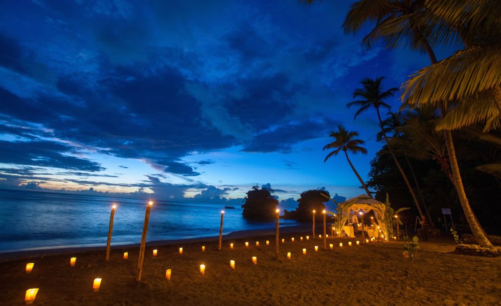 Jade Mountain Saint Lucia-Beach-Private Dining