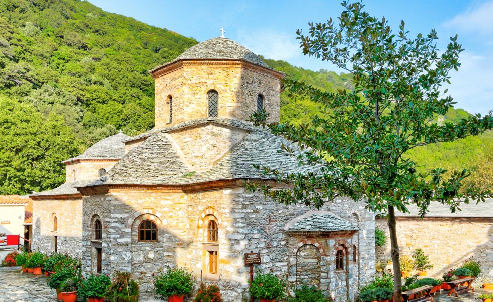 The Monastery of Evagelistria, Skiathos island, Greece