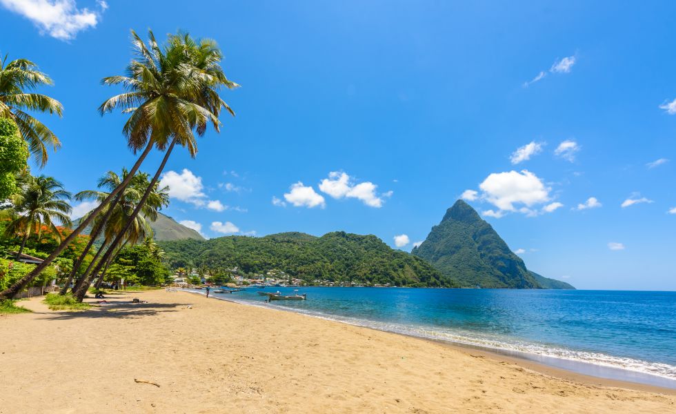 Beach, St Lucia