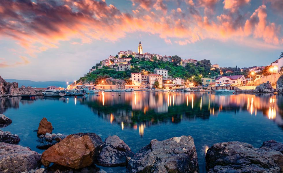 Vrbnik town, Croatia
